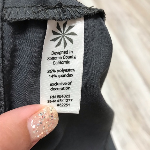 Athleta Gray Athletic Skirt 10P - Picture 5 of 6